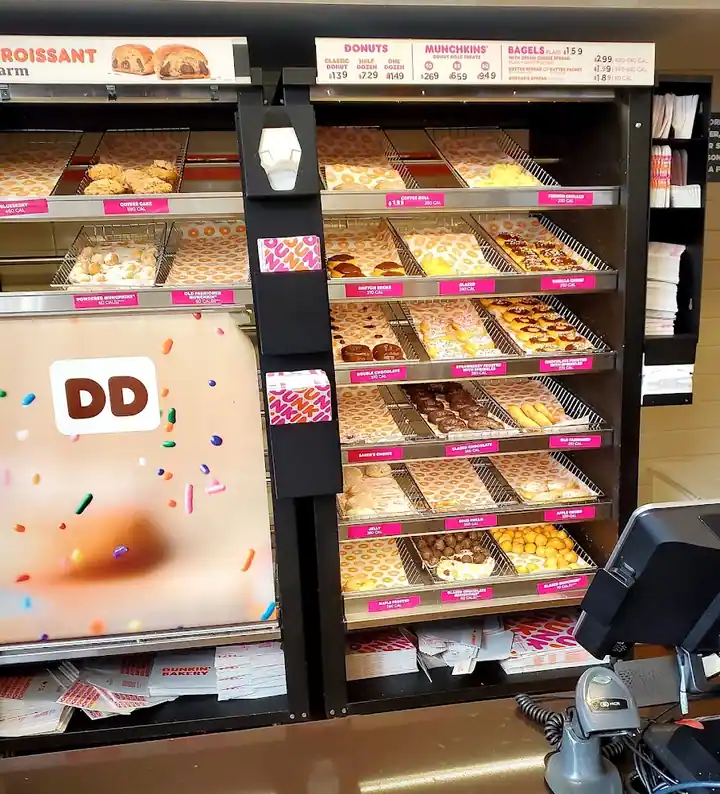 Dunkin', a coffee shop in Rochester
