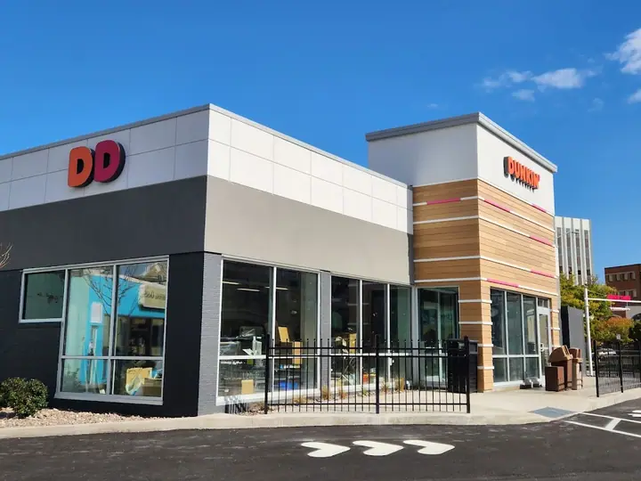 Dunkin', a coffee shop in Rochester
