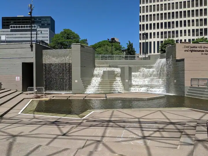 Martin Luther King Jr Memorial Park at Manhattan Square, a memorial park in Rochester