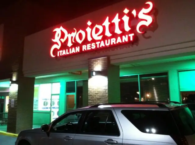 Proietti's Italian Restaurant & Catering, an Italian restaurant in Webster