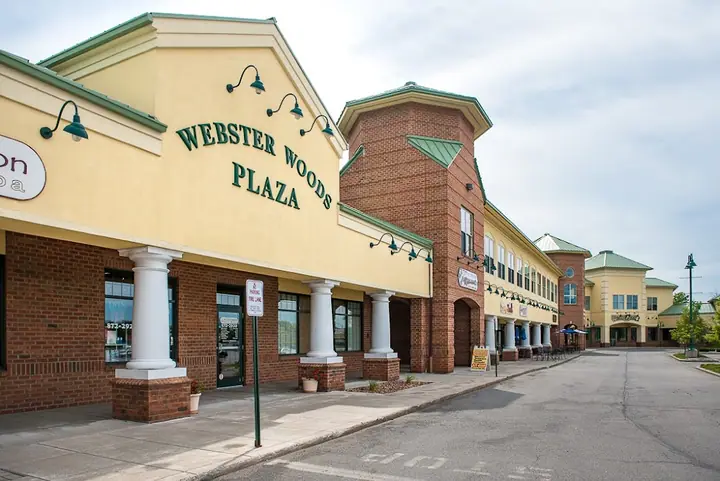 Webster Woods Plaza, a business center in Webster