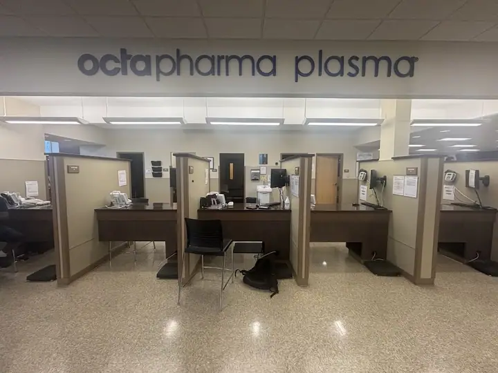 Octapharma Plasma, a blood donation center in Rochester